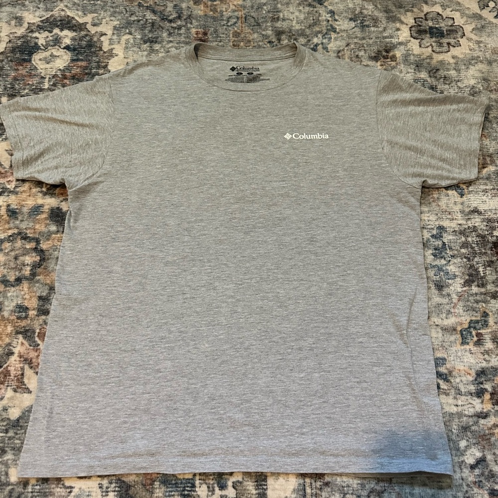 Grey Columbia sportswear t-shirt #outdoor MENS LARGE!